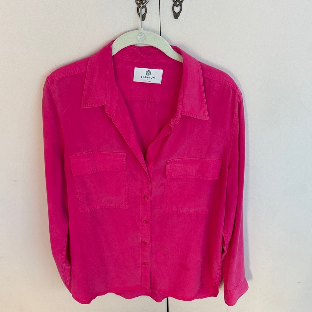 Aritizia Babaton Pink Shirt Size M